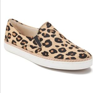 UGG Keile calf hair leopard print slip on sneakers size 7